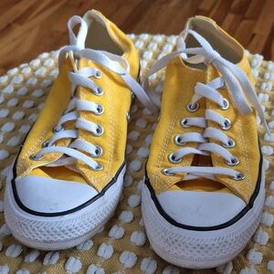 Converse Yellow Canvas Sneakers